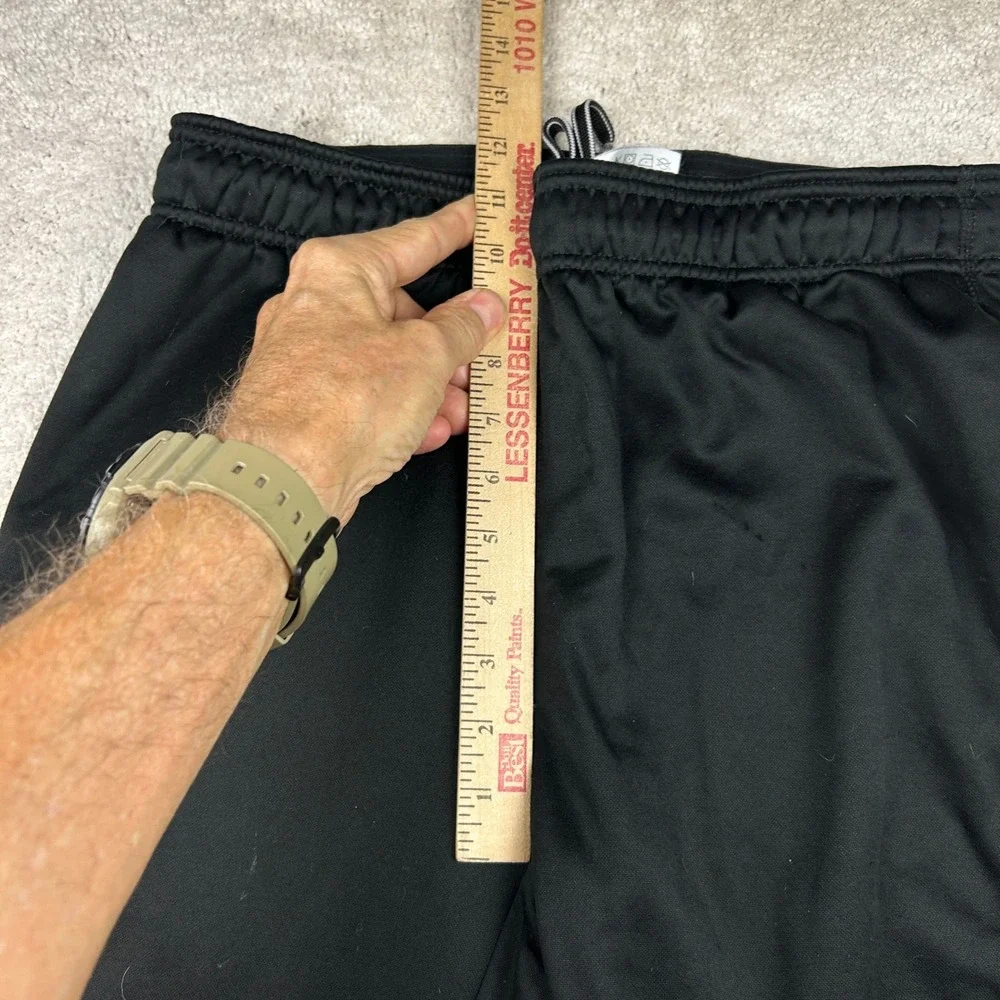 AND1 Solid Track Pants M Black Fleece Lined Athleisure Gorpcore Sportswear